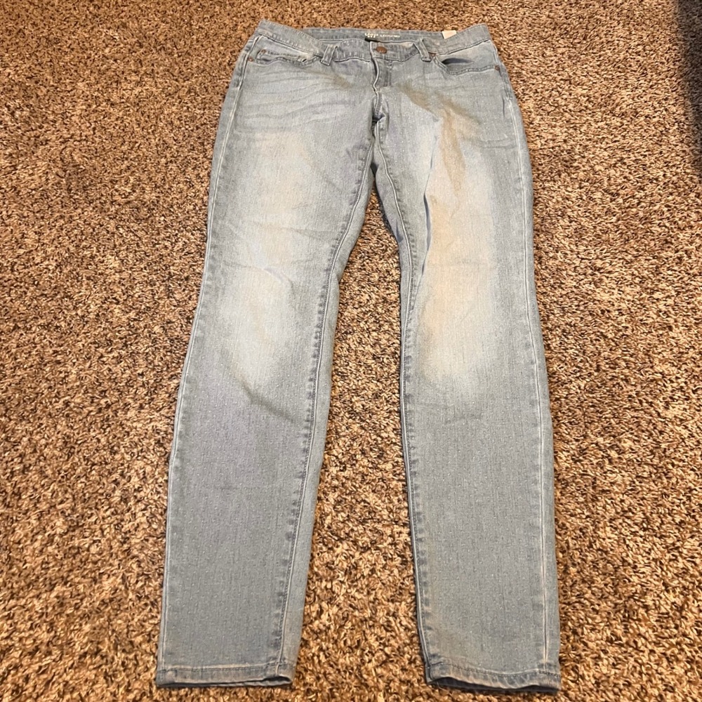 Gap Legging Jeans Womens Size‎ 8/29 Light Wash Distressed Slim Fit Stretch